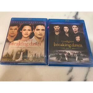 Brand New Twilight Breaking Dawn Part 1 and 2 Blu-ray DVD